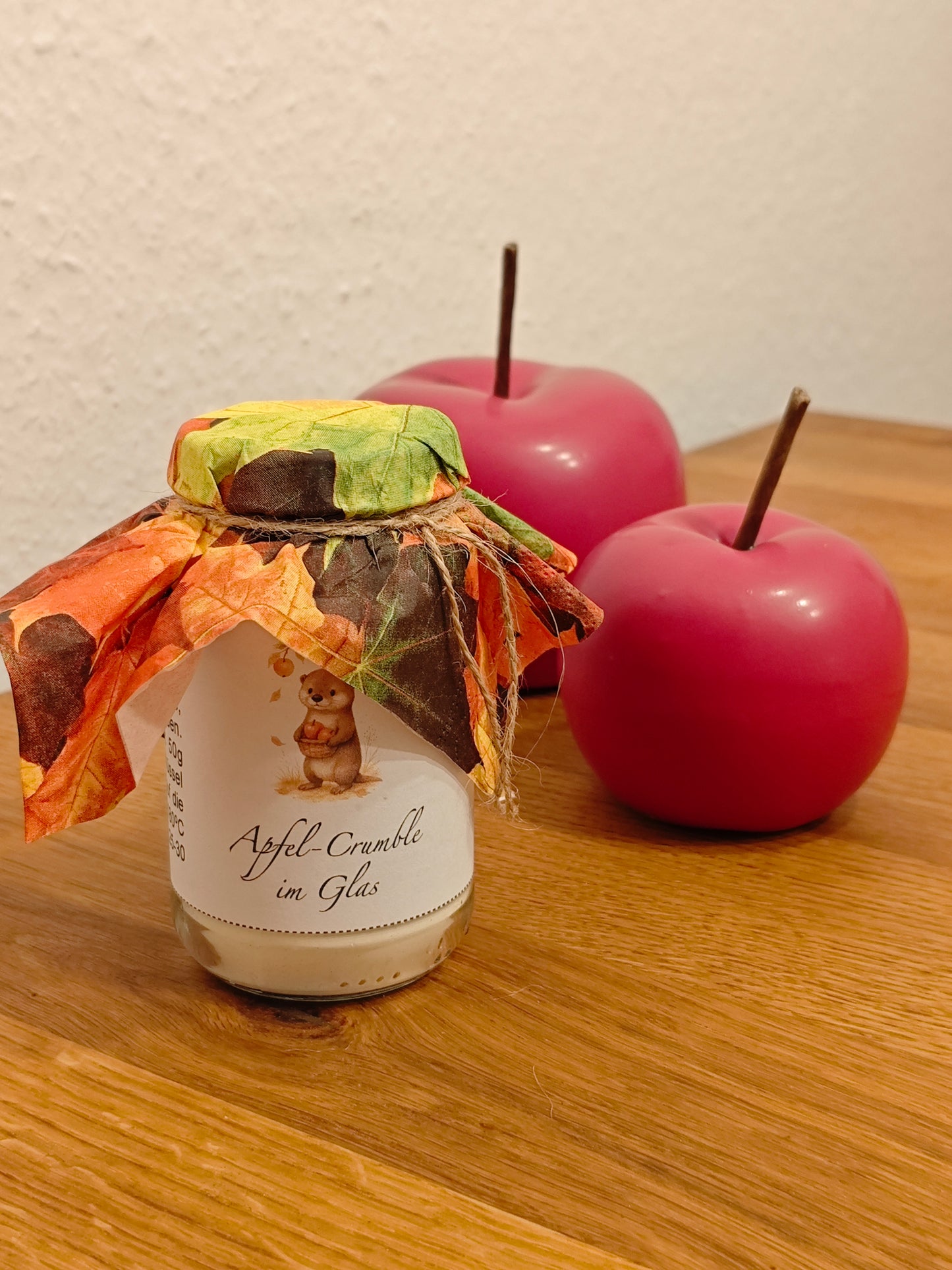 Bandarole - Apfel-Crumble im Glas - Geschenk im Kollegium - Allrounder - DIY - Sofortdownload