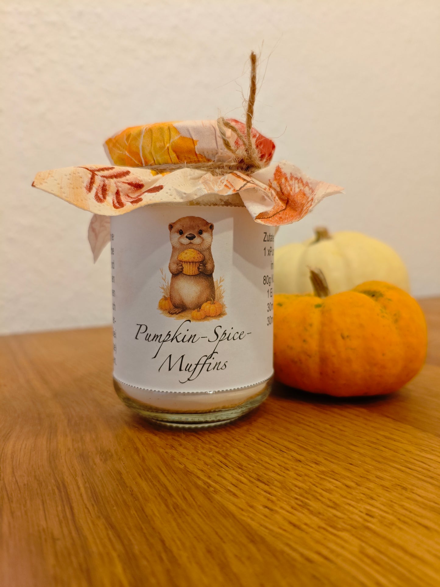 Bandarole - Pumpkin-Spice-Muffins - Backmischung im Glas - Herbststimmung - DIY - Sofortdownload