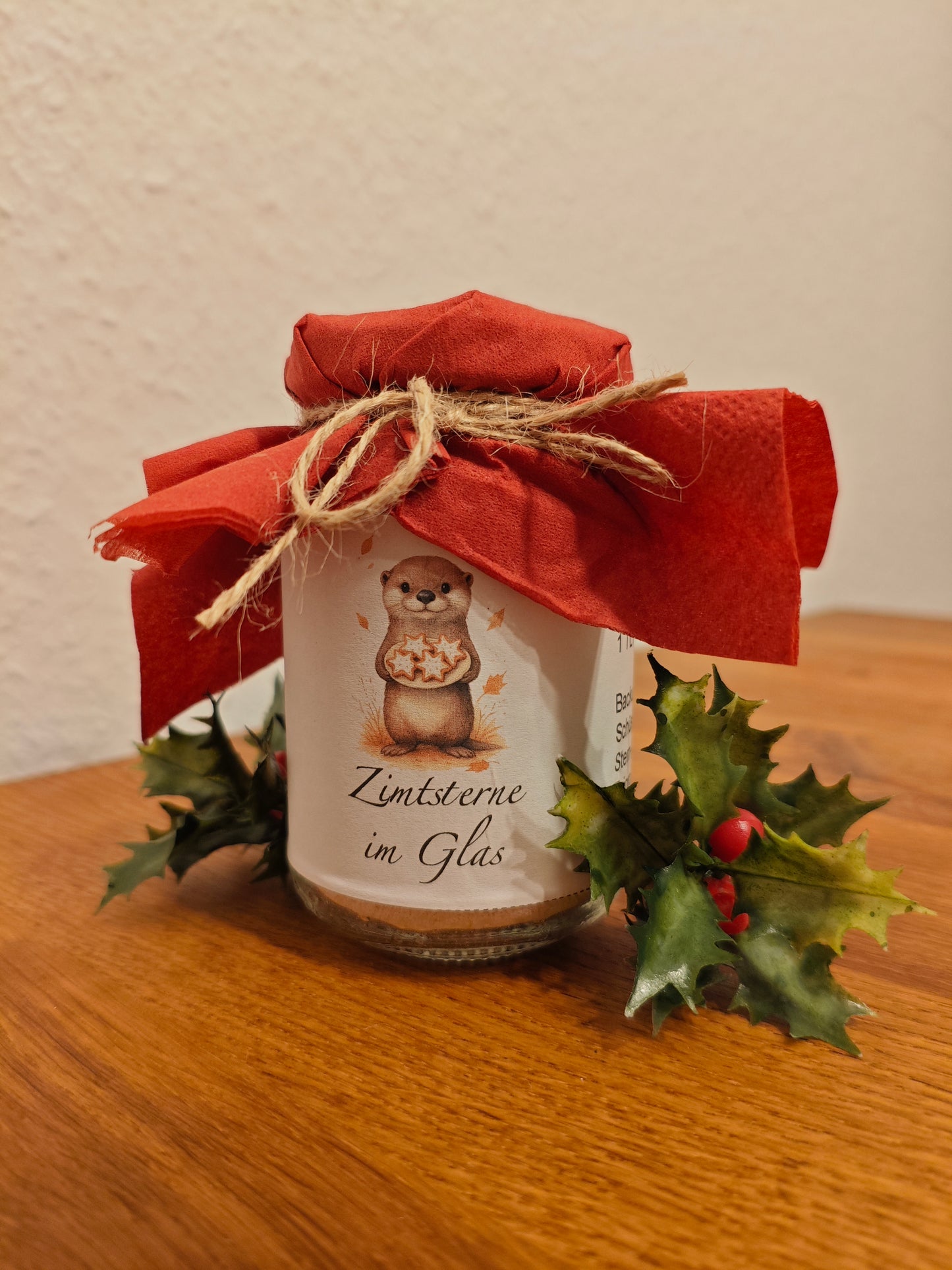 Banderole - Zimtsterne - Weihnachtsklassiker Teil 2 - Backmischung im Glas - DIY - Sofortdownload