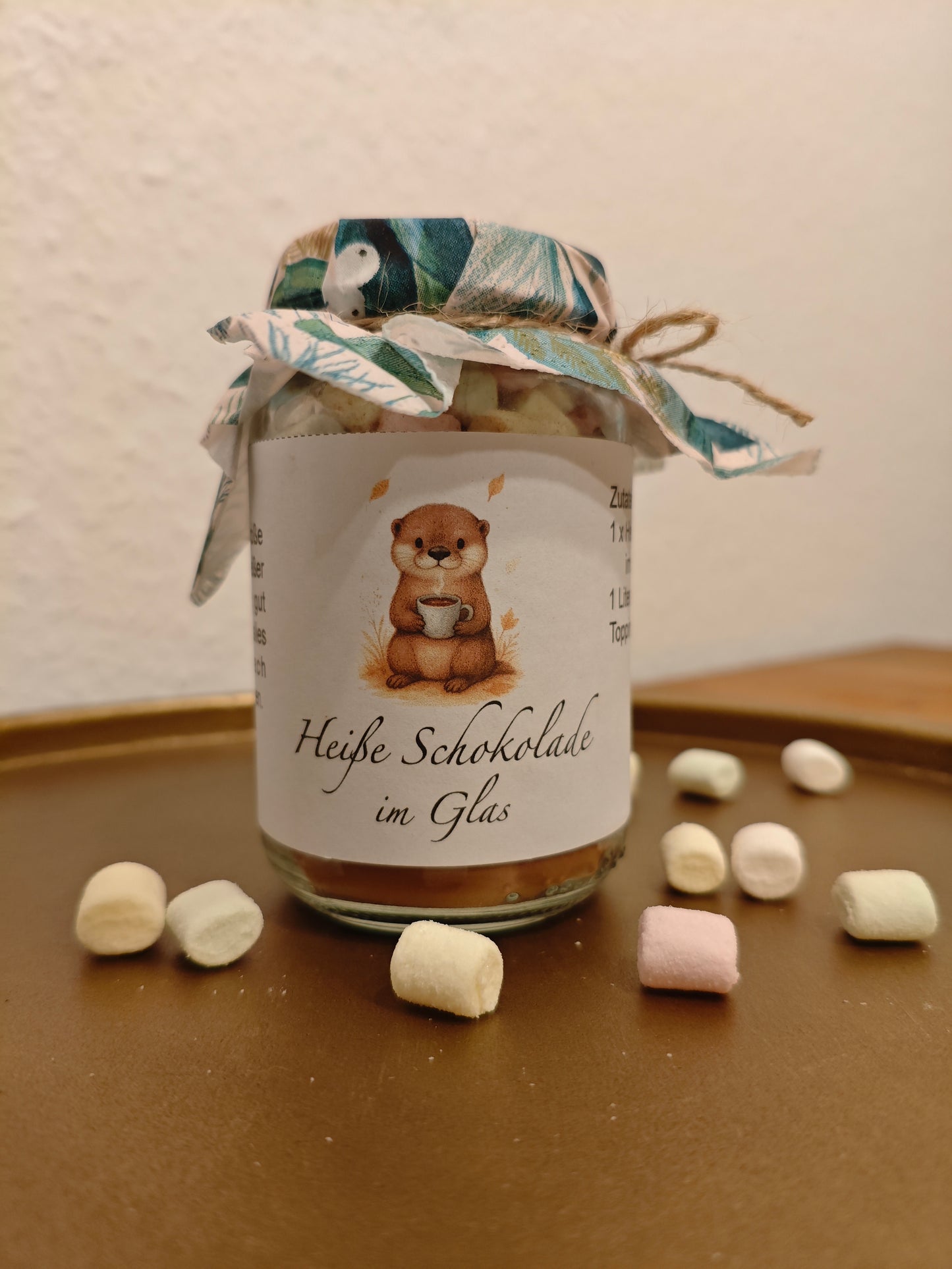 Bandarole - Heiße Schokolade - Trinkmischung im Glas - Für den Wohlfühlabend zu Hause - DIY - Sofortdownload