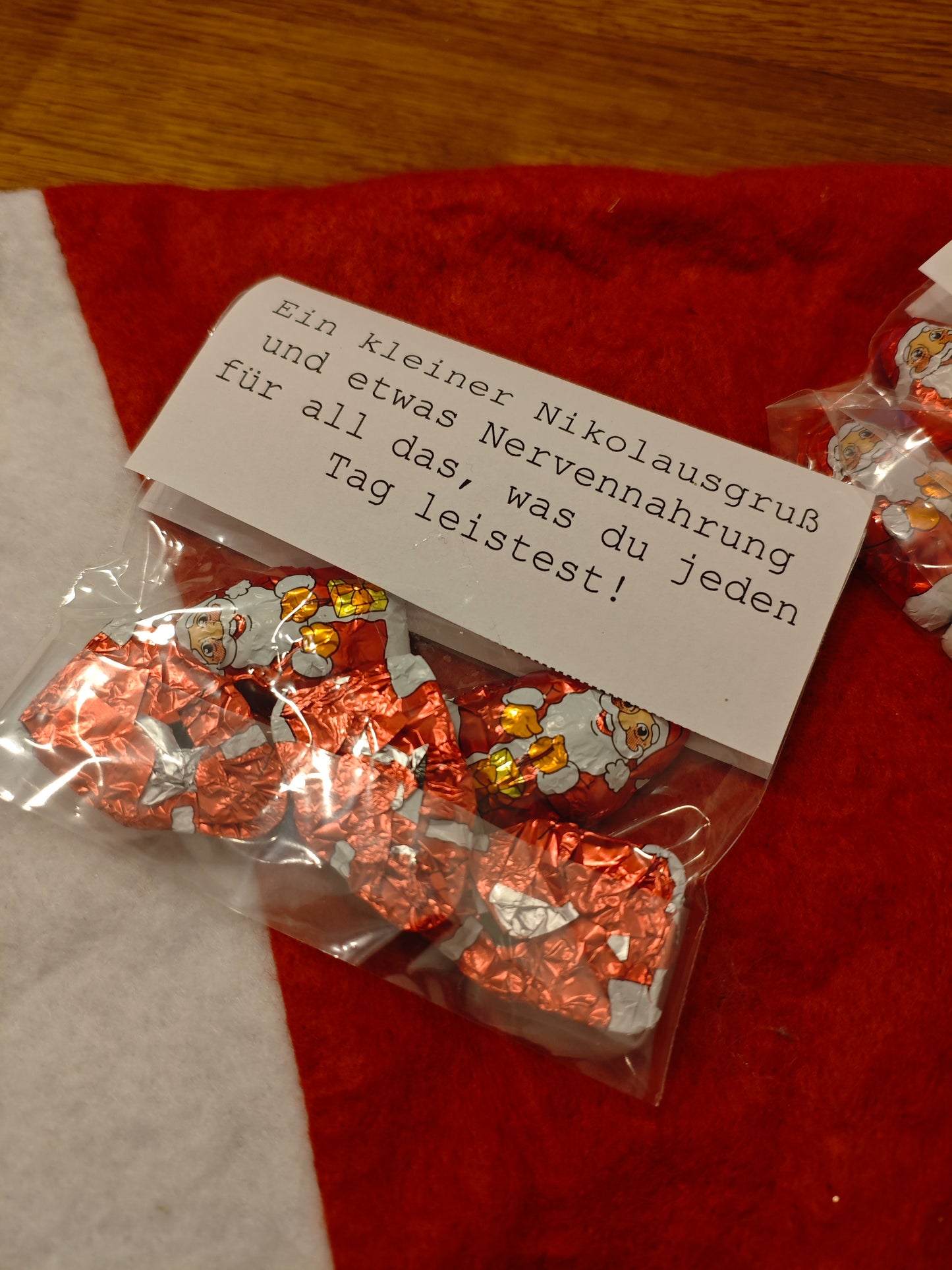 Bastelvorlage - Nikolaus - Etiketten für Süßigkeitentüten - DIY - Bastelvorlage - Sofortdownload