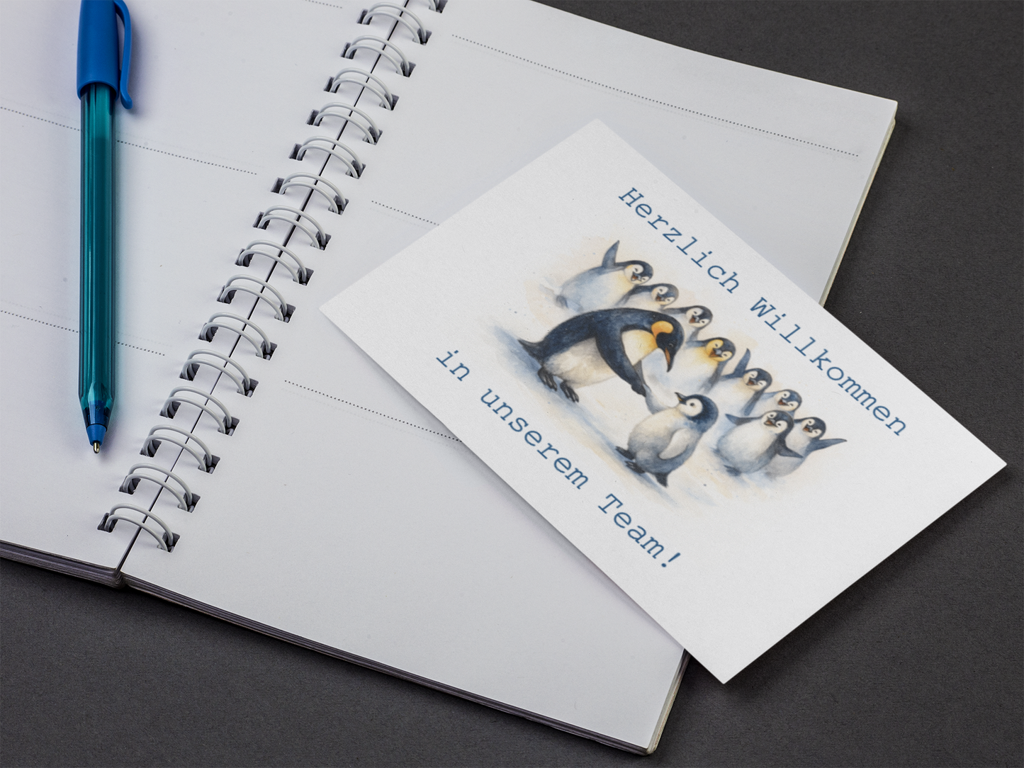 Willkommenskarte – Neue Schule – Schulstart – Digitale Klappkarte PDF – Herzlich Willkommen in unserem Team – Sofort-Download