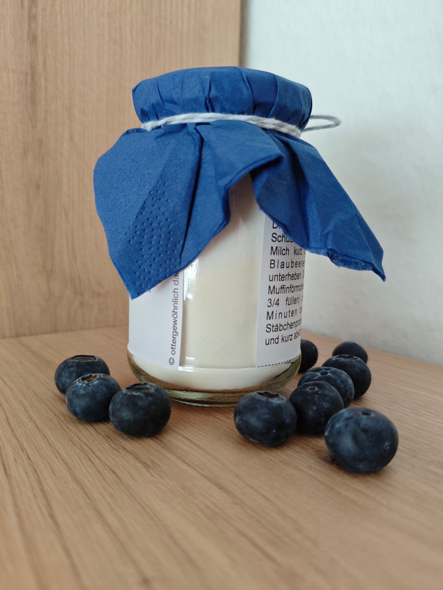 Blaubeer-Muffins im Glas – liebevoll schenken