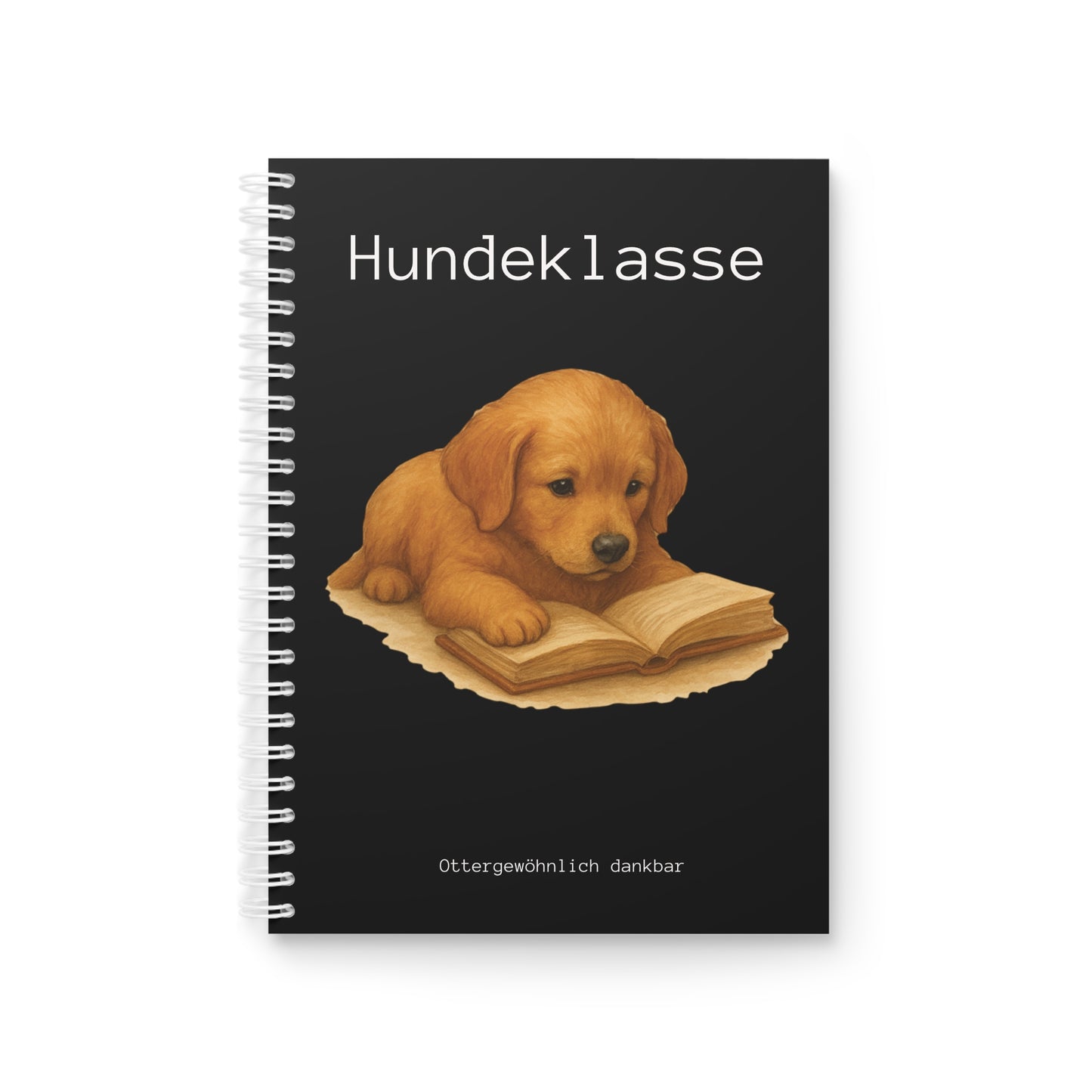 Notizbuch "Hundeklasse!" - Schwarz