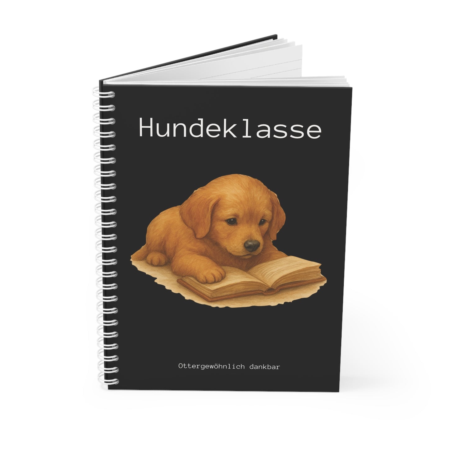 Notizbuch "Hundeklasse!" - Schwarz