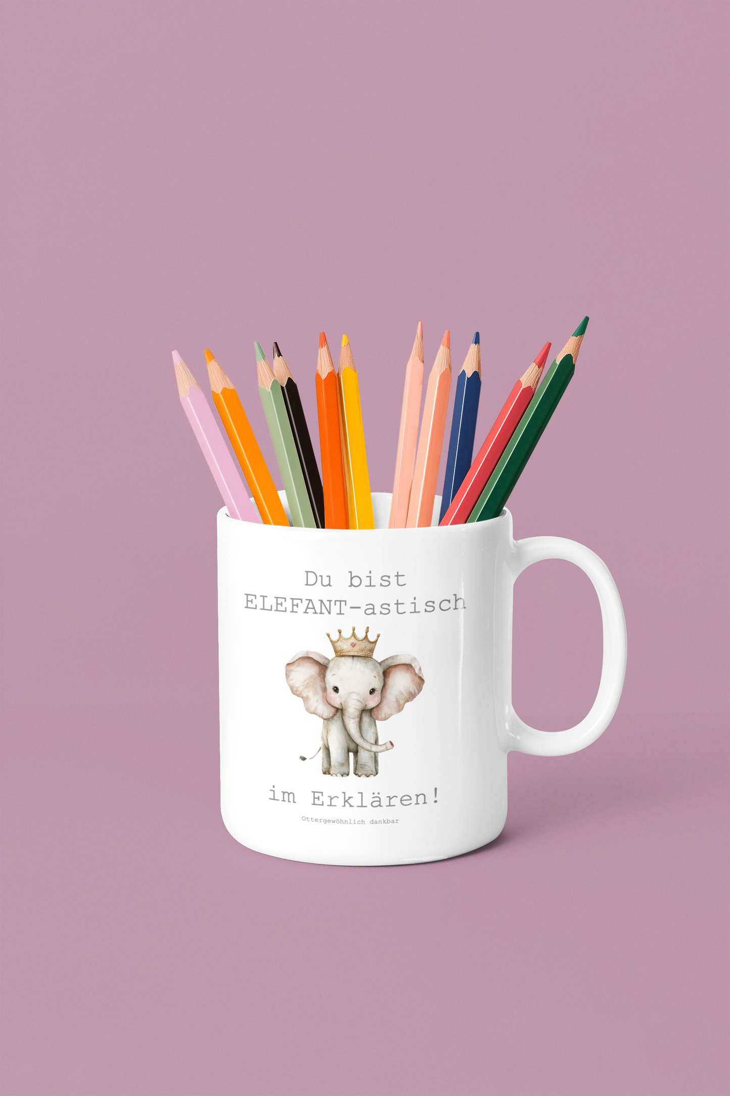 Tasse "Du bist ELEFANT-astisch im Erklären!"