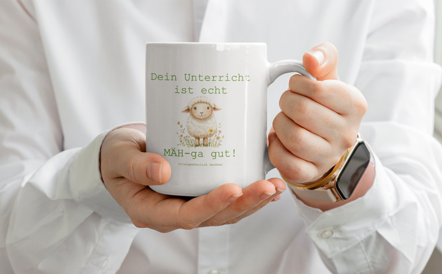 Tasse "Dein Unterricht ist echt MÄH-ga gut!"
