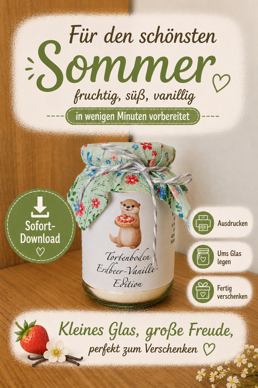Tortenboden Erdbeer - frisches Geschenk