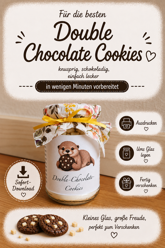 Double-Chocolate-Cookies - Doppelt Schokolade, doppelt lecker!