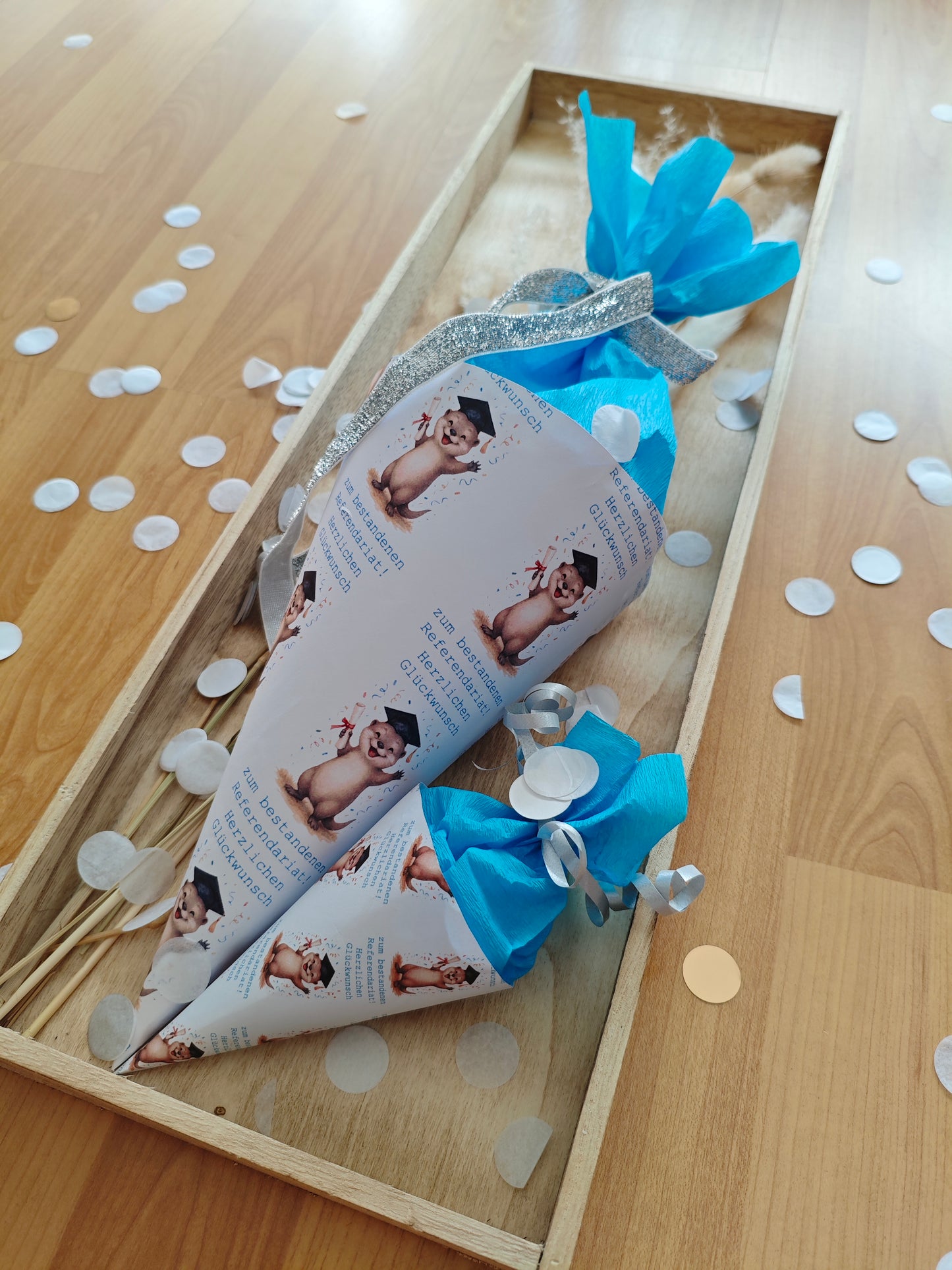 Abschlusstüte Referendariat bestanden – DIY Abschlusstüte zum selber basteln – Sofort-Download