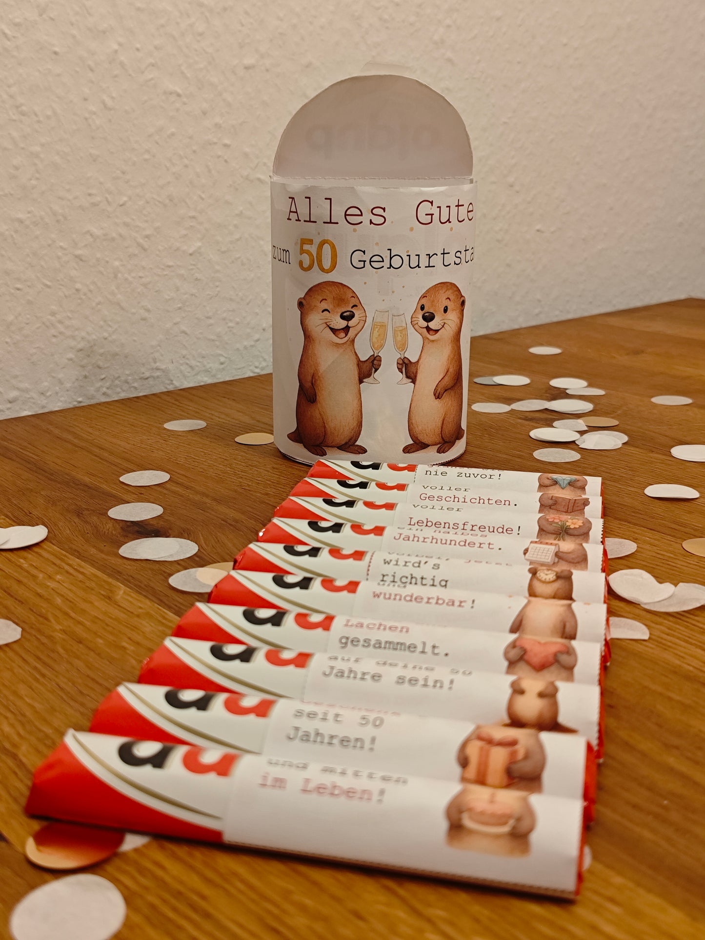 Duplo Bandarolen - 50. Geburstag - 10 kleine Botschaften - Bastelvorlage - DIY - Sofortdownload