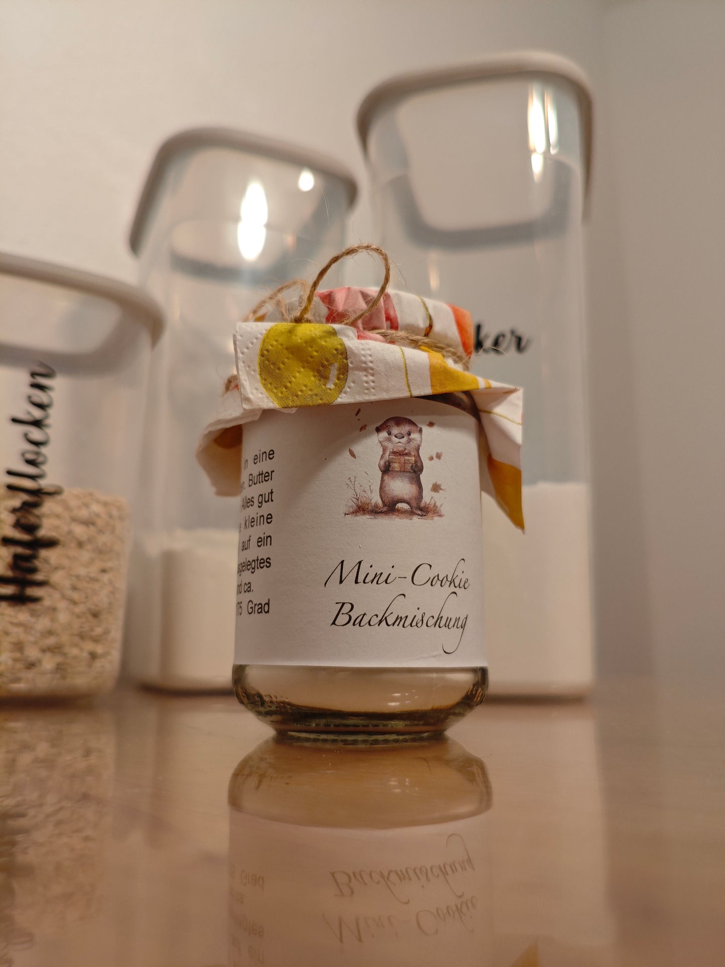 Bandarole - Mini-Keksbackmischung im Glas - Geschenk im Kollegium - Allrounder - DIY - Sofortdownload