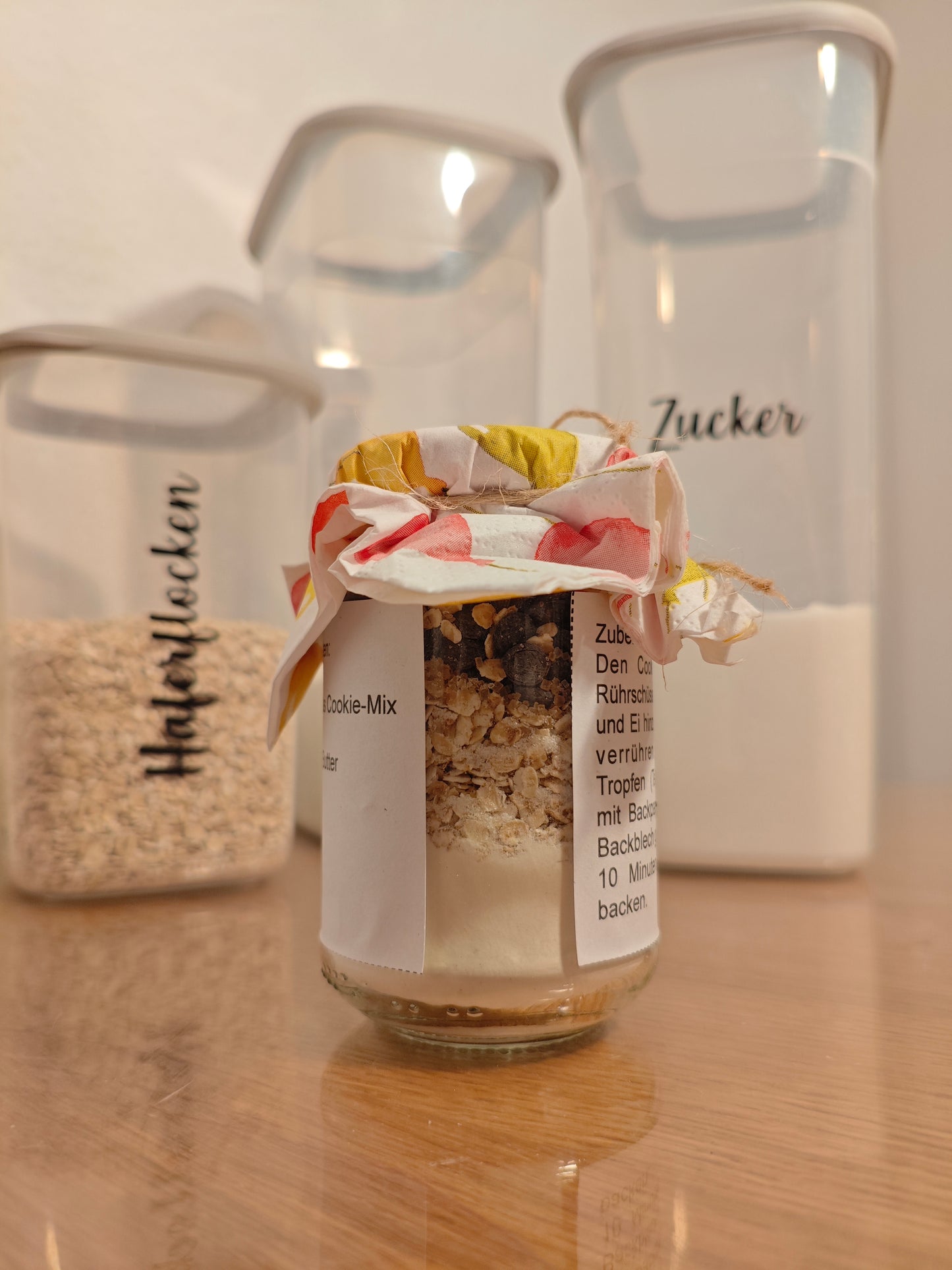 Bandarole - Mini-Keksbackmischung im Glas - Geschenk im Kollegium - Allrounder - DIY - Sofortdownload