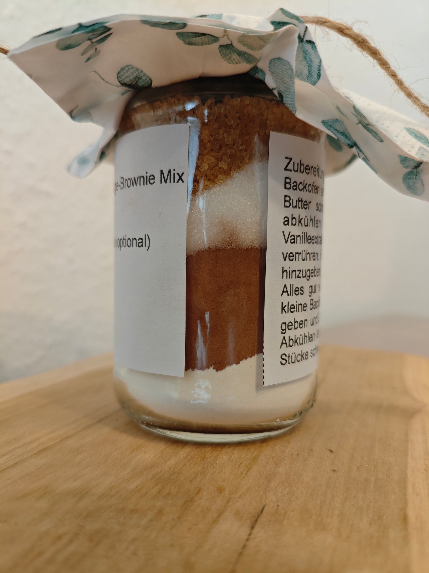 Bandarole - Fudge-Brownie Mix im Glas - Geschenk im Kollegium - Allrounder - Für SchokoladenliebhaberInnen- DIY - Sofortdownload