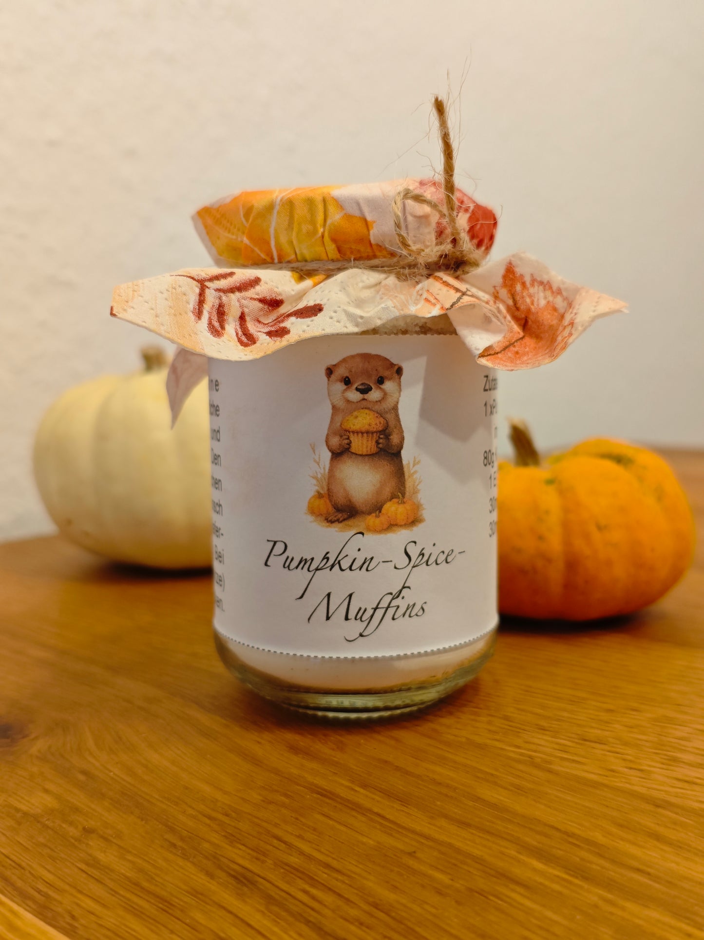 Bandarole - Pumpkin-Spice-Muffins - Backmischung im Glas - Herbststimmung - DIY - Sofortdownload