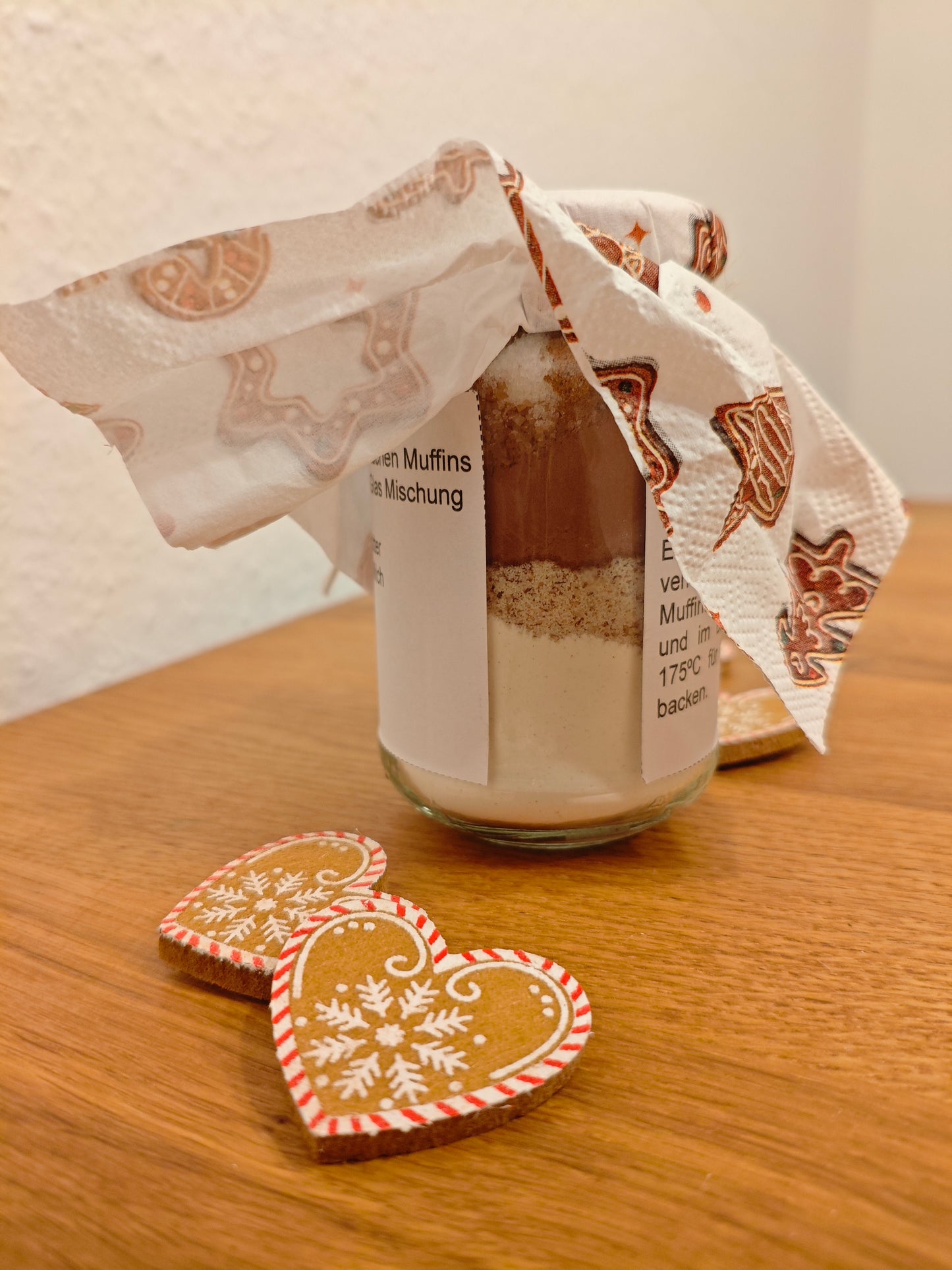 Banderole - Lebkuchen Muffins - Weihnachtsklassiker Teil 3 - Backmischung im Glas - DIY - Sofortdownload