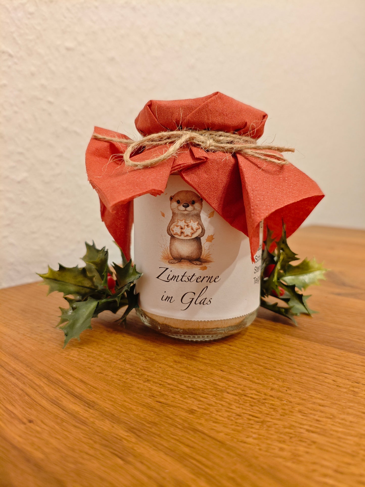 Banderole - Zimtsterne - Weihnachtsklassiker Teil 2 - Backmischung im Glas - DIY - Sofortdownload