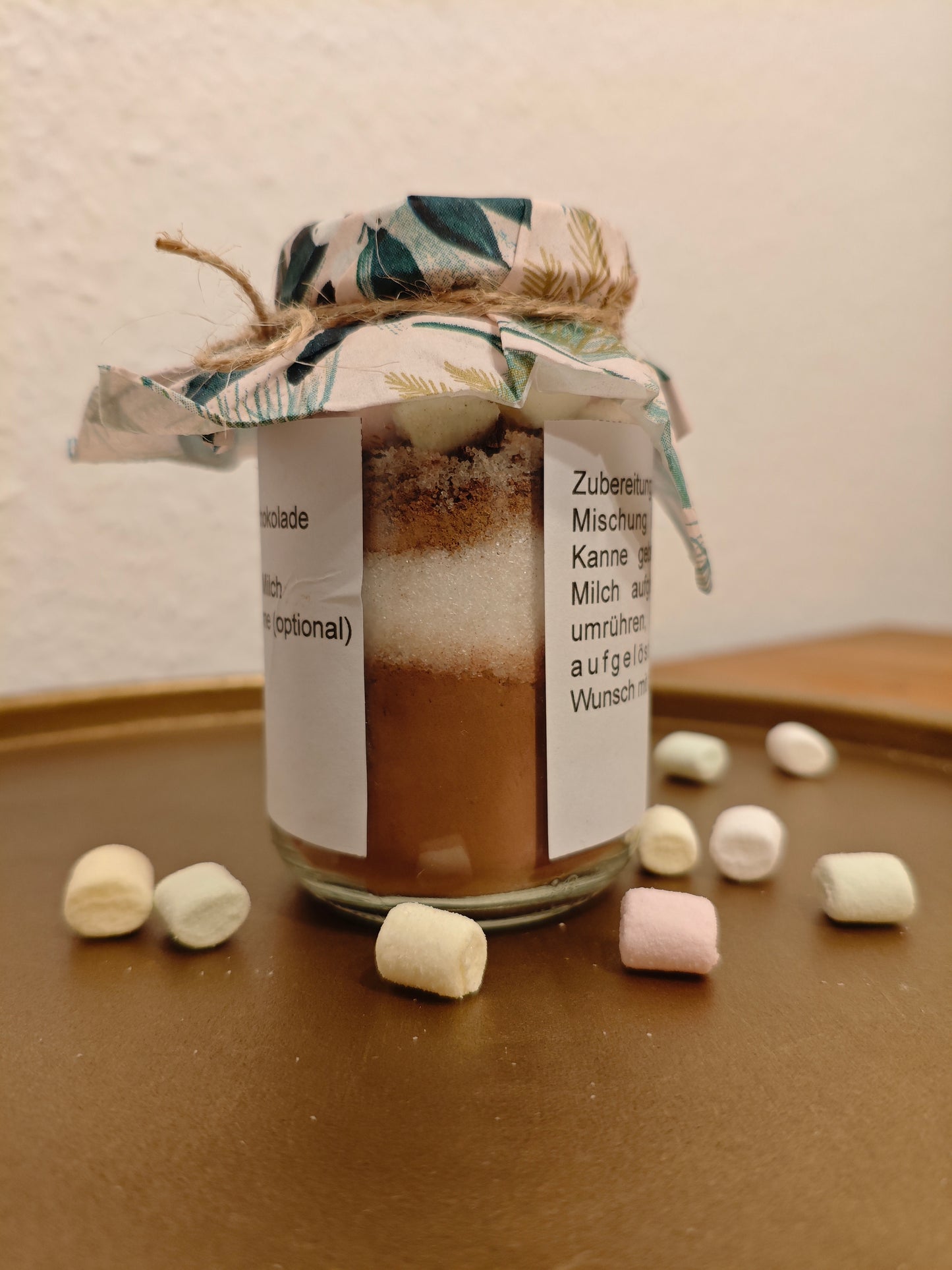 Bandarole - Heiße Schokolade - Trinkmischung im Glas - Für den Wohlfühlabend zu Hause - DIY - Sofortdownload