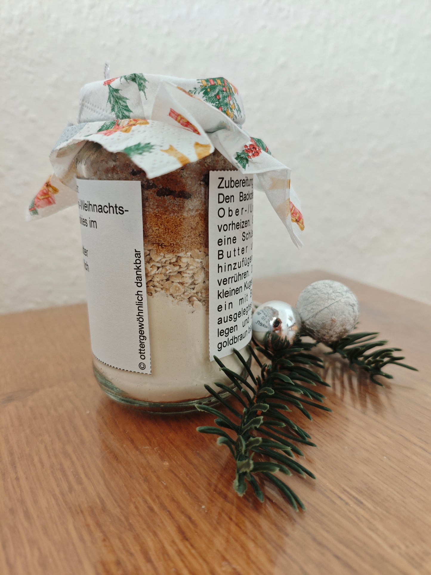 Banderole - Mini-Weihnachtscookies - Backmischung im Glas - Adventskalenderglas - Edition 2025 - DIY - Sofortdownload
