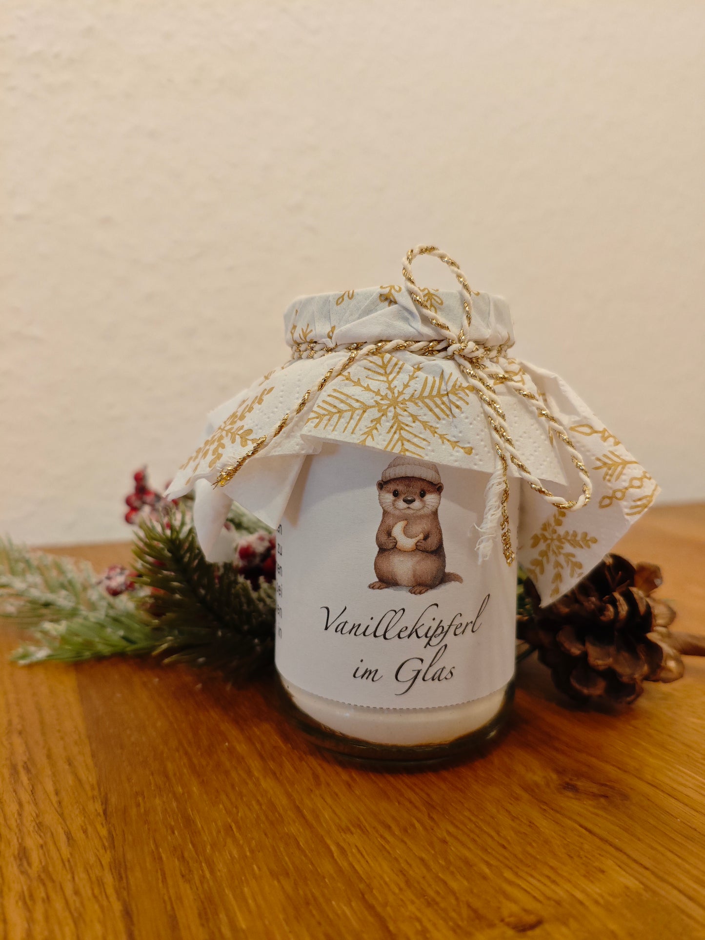 Banderole - Vanillekipferl - Weihnachtsklassiker Teil 1 - Backmischung im Glas - DIY - Sofortdownload