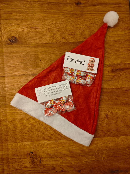 Bastelvorlage - Nikolaus - Etiketten für Süßigkeitentüten - DIY - Bastelvorlage - Sofortdownload