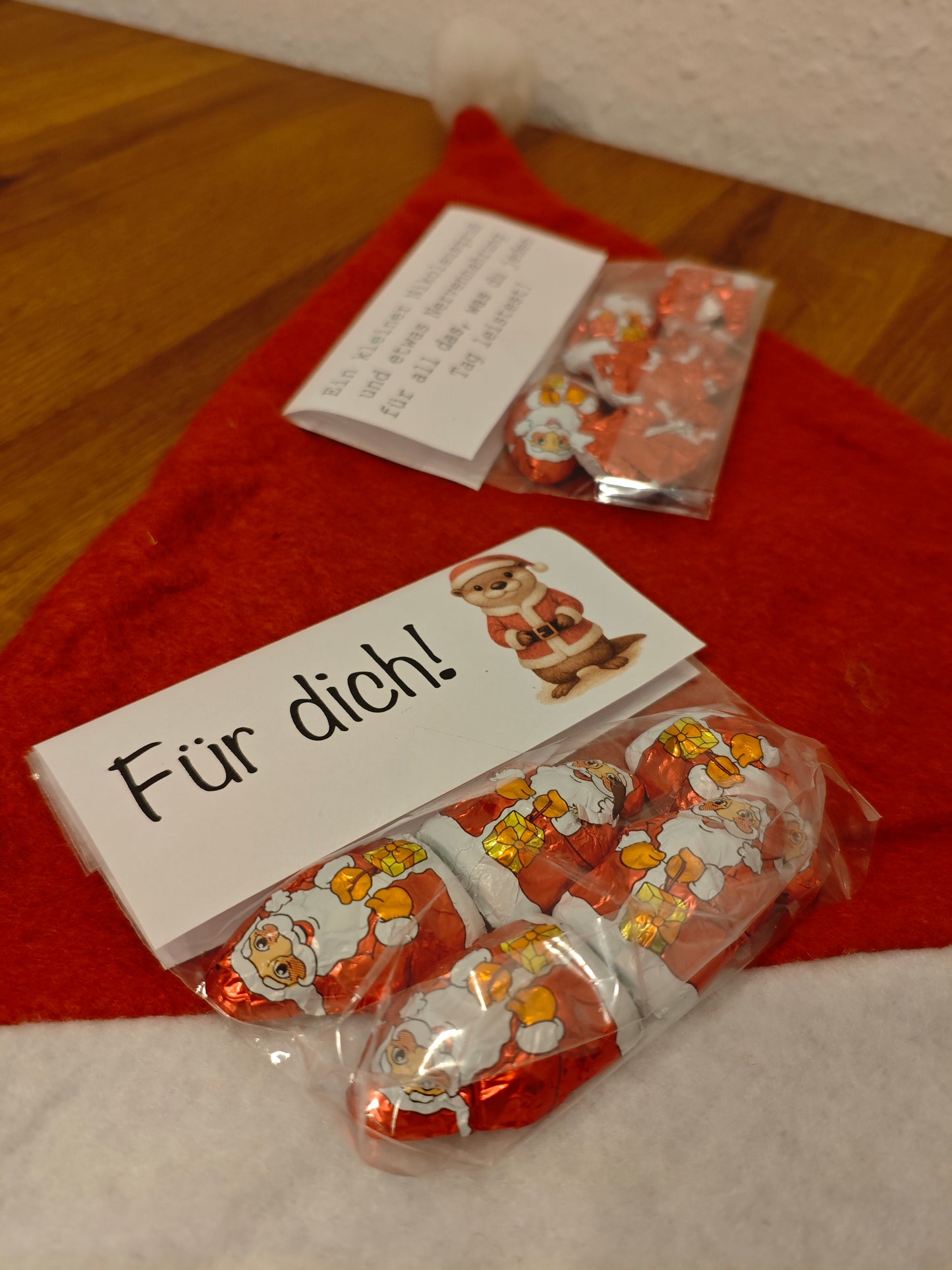 Bastelvorlage - Nikolaus - Etiketten für Süßigkeitentüten - DIY - Bastelvorlage - Sofortdownload