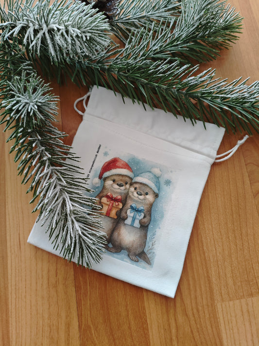 Selbstbedrucktes Geschenksäckchen - hübsch verschenken - verpacken leicht gemacht - kompatibel mit 190g Gläsern