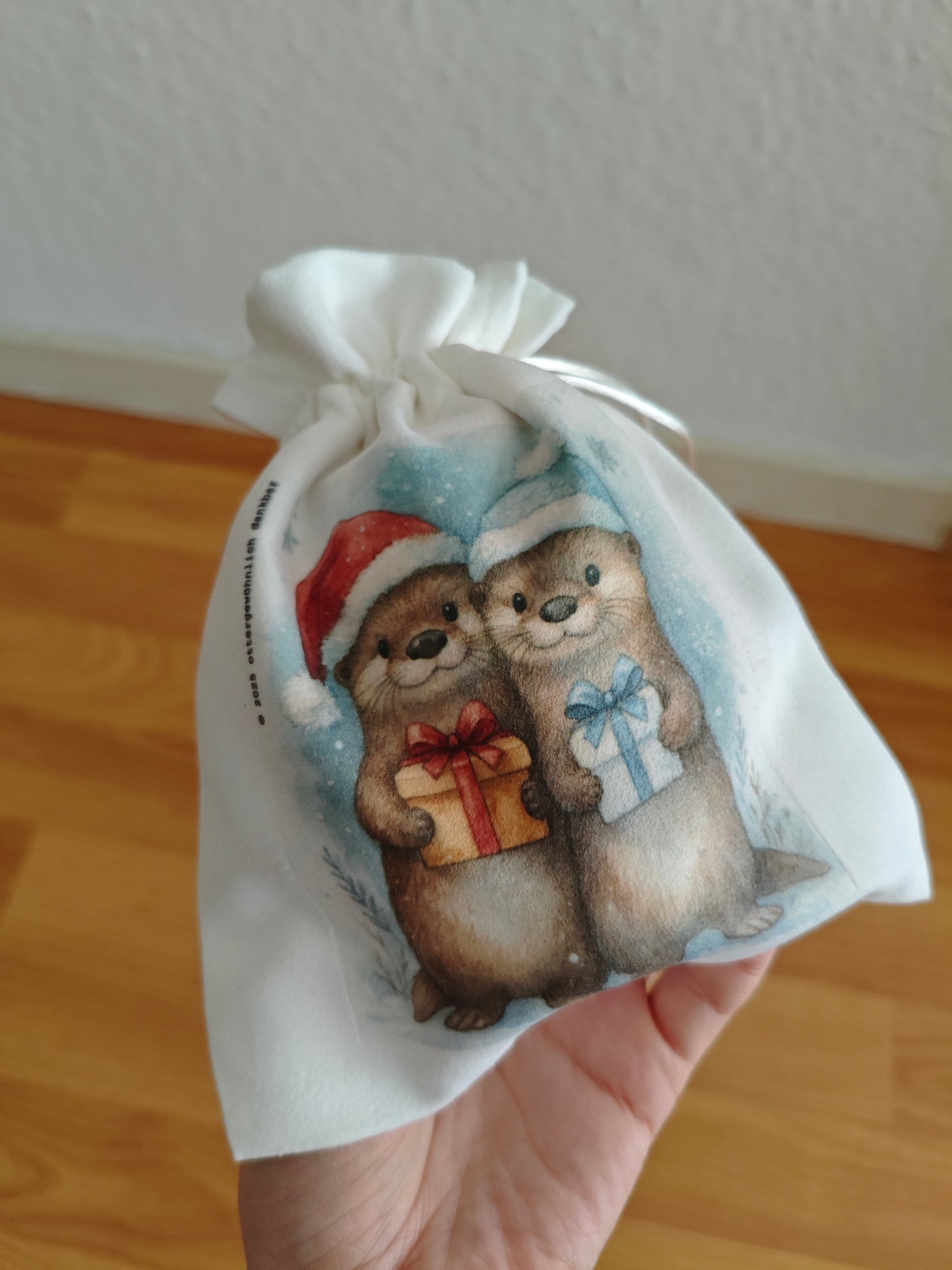 Selbstbedrucktes Geschenksäckchen - hübsch verschenken - verpacken leicht gemacht - kompatibel mit 190g Gläsern