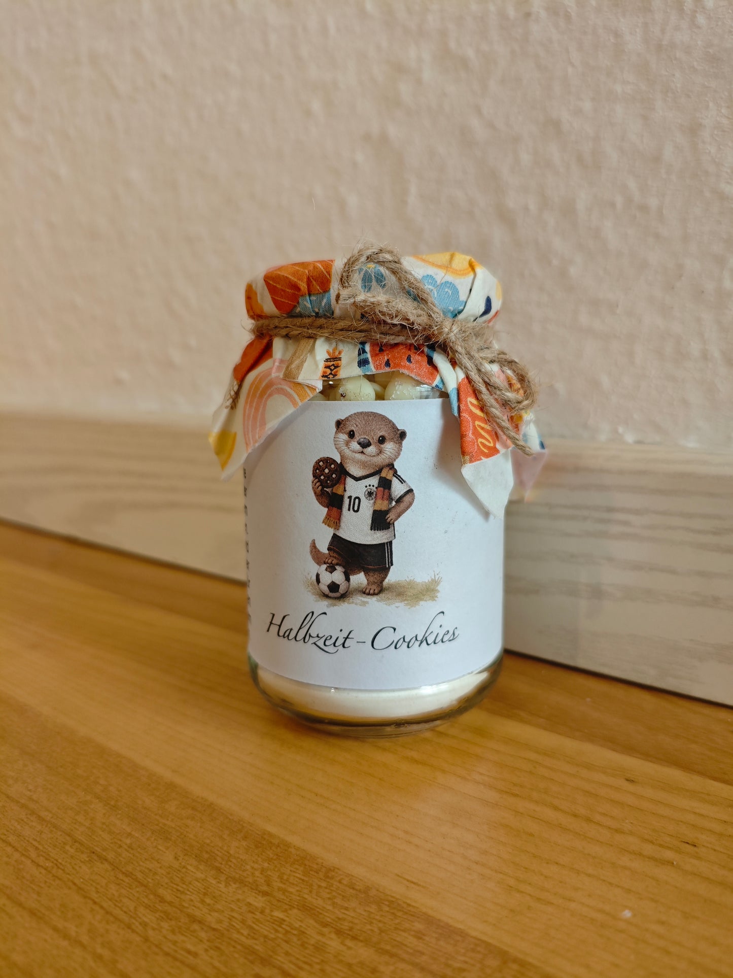 Halbzeitcookies im Glas – Mitbringsel für den Fußballabend | Sofort-Download
