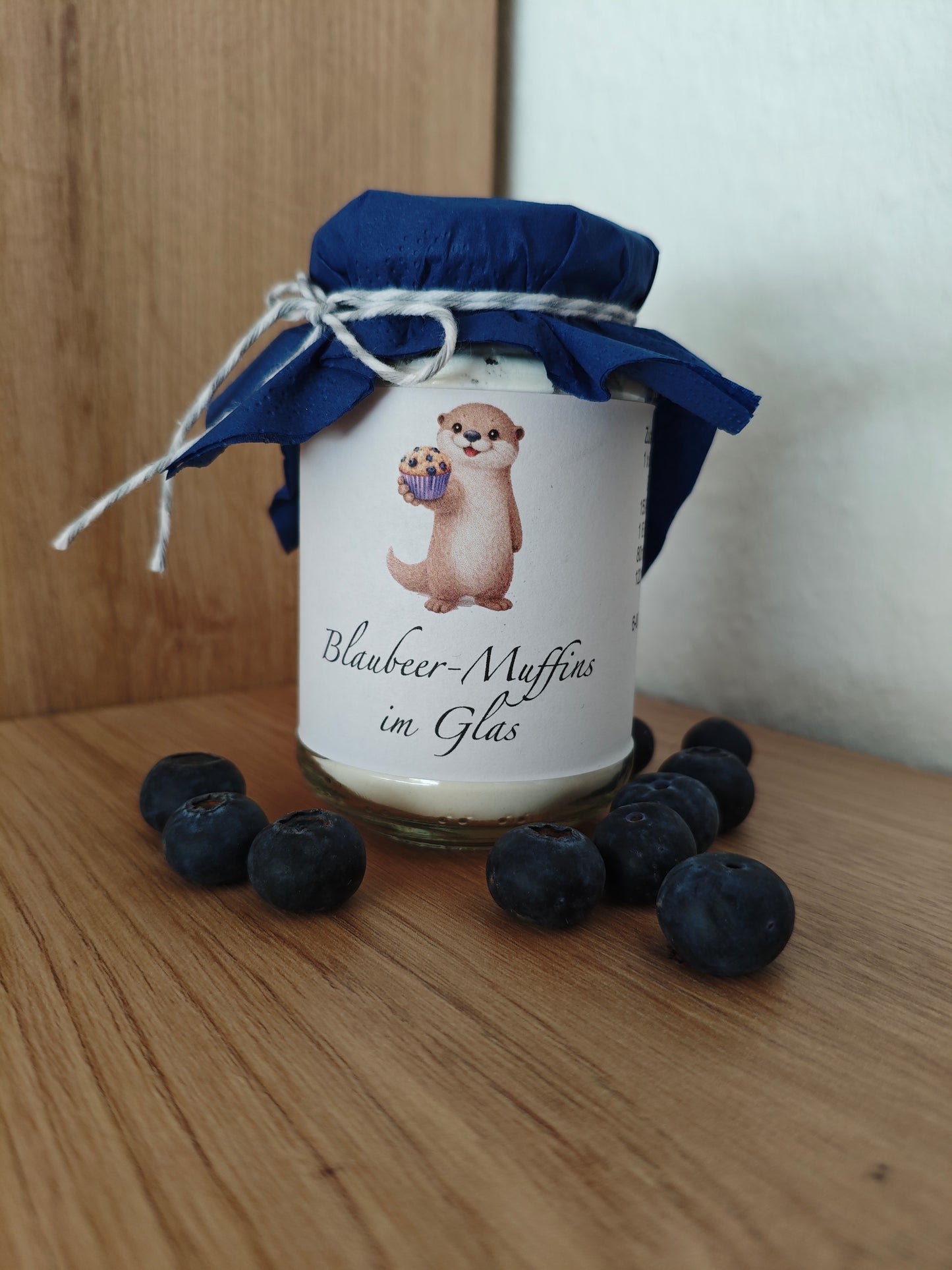 Blaubeer-Muffins im Glas – liebevoll schenken