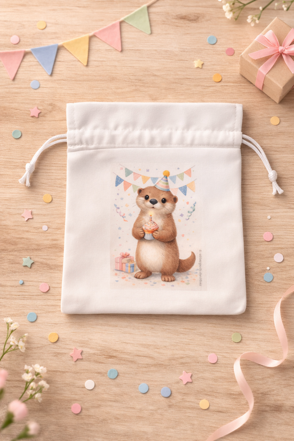 Bedrucktes Geschenksäckchen - Geburtstag - kompatibel mit 190g Gläsern