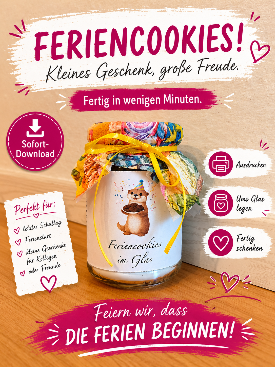 Feriencookies - kleine Auszeit schenken