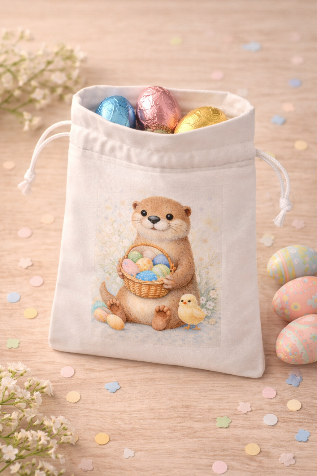 Bedrucktes Geschenksäckchen - Ostern - kompatibel mit 190g Gläsern
