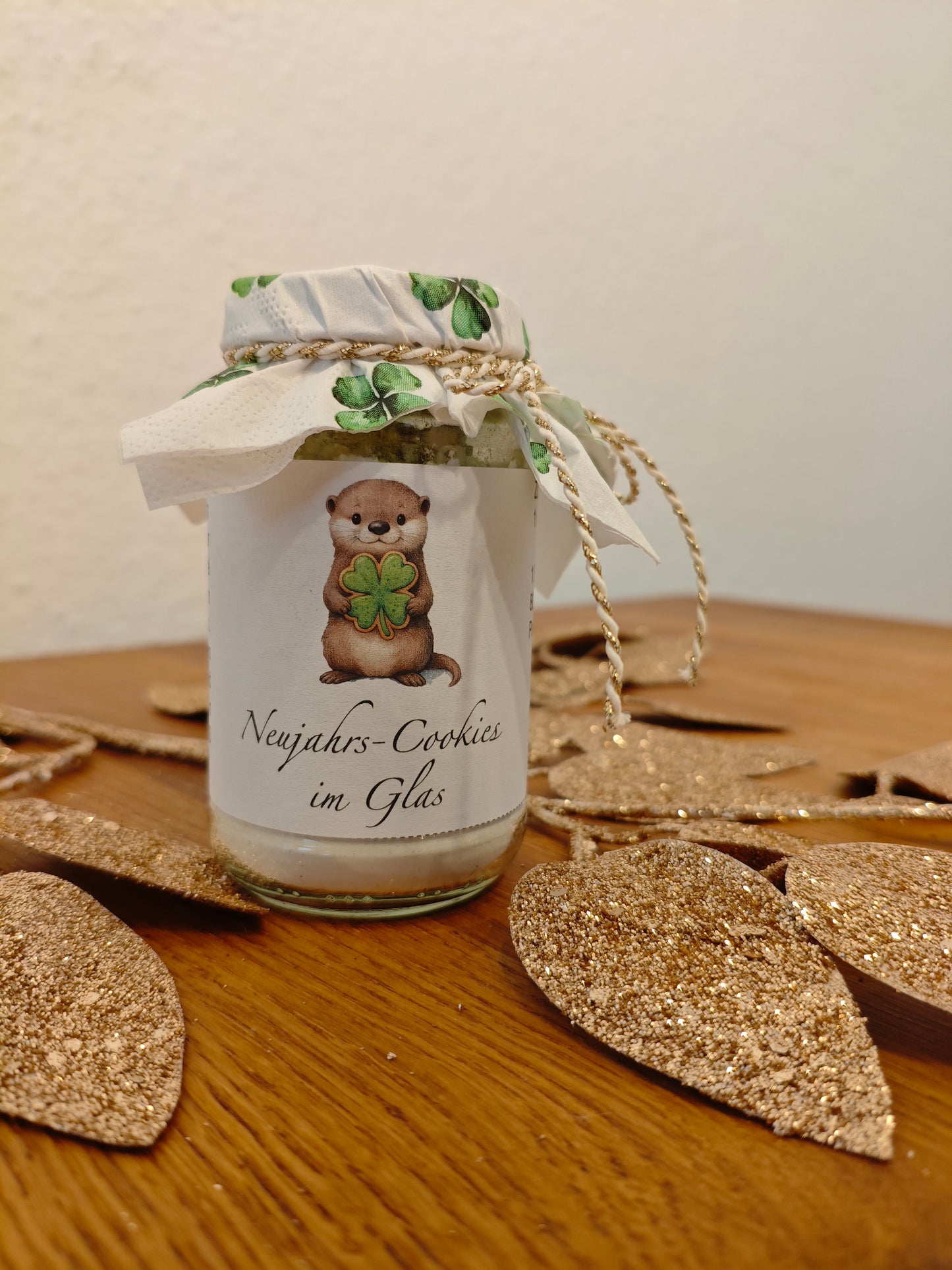 Neujahrscookies im Glas - Glück schenken