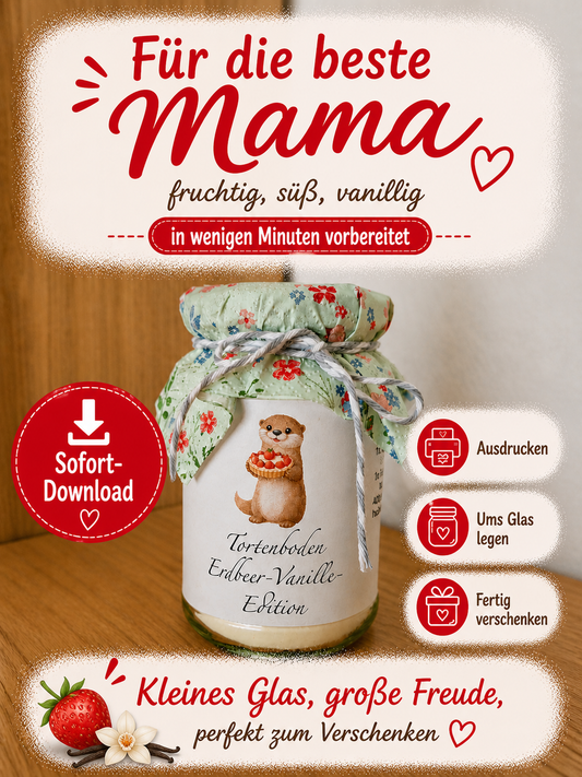 Tortenboden Erdbeer - frisches Geschenk