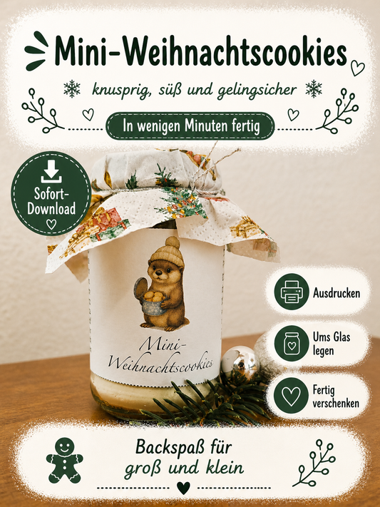 Mini-Weihnachtscookies - süße Weihnachtsfreude