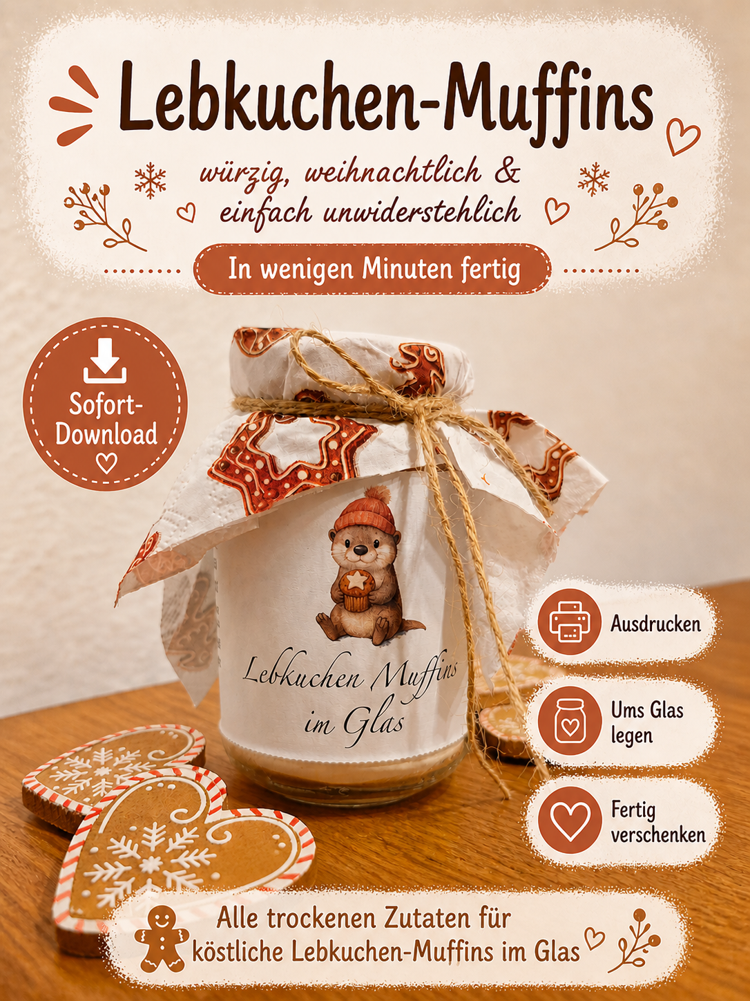 Lebkuchen Muffins - süße Weihnachtsidee