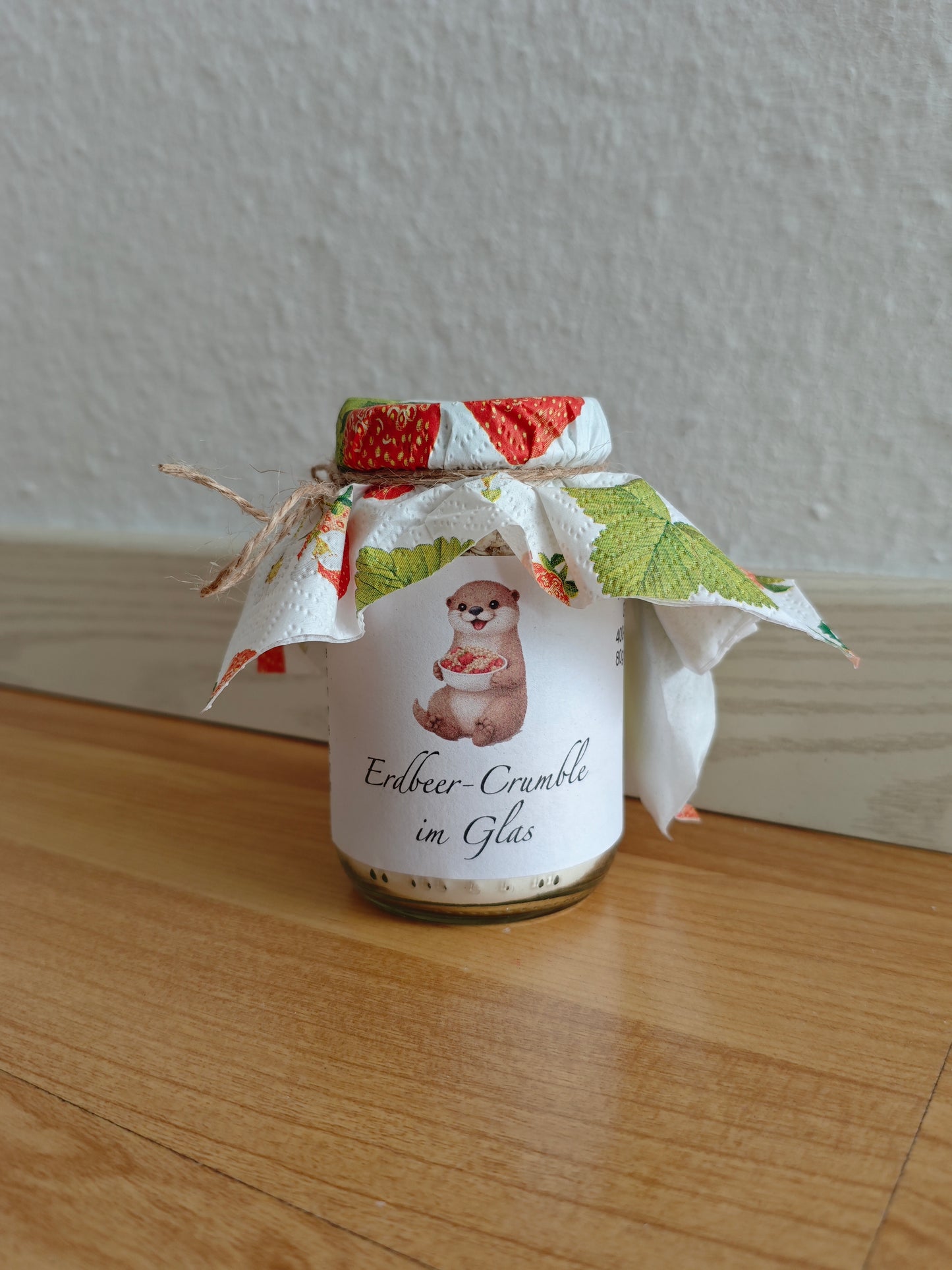 Erdbeercrumble - fruchtig & süß schenken
