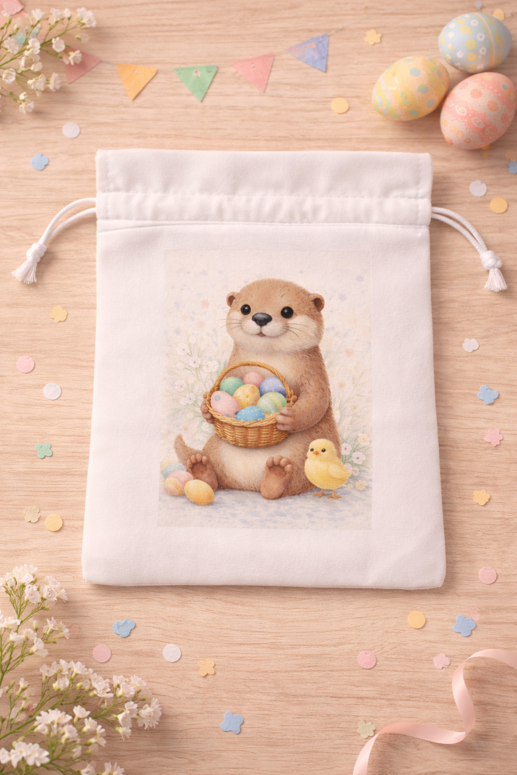 Bedrucktes Geschenksäckchen - Ostern - kompatibel mit 190g Gläsern