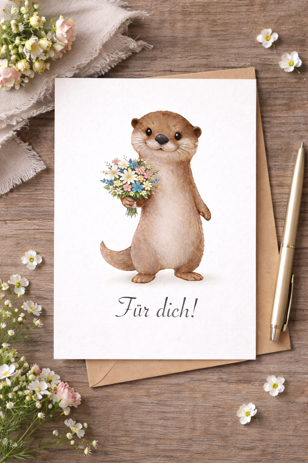 Klappkarte - Für dich - vielseitig einsetzbar - DIN A5 - Sofortdownload